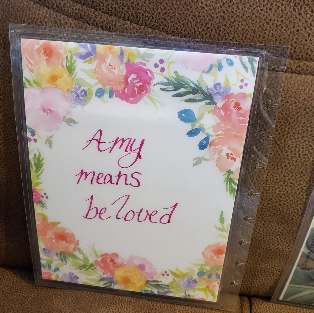 Hand made cover for your Classic size Disc Bound Planner Amy